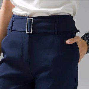 Pleated Tapered Ankle Pant